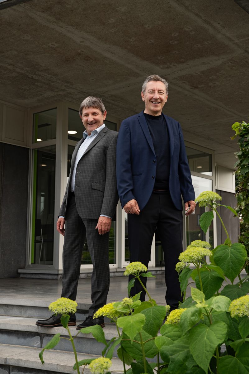 Luc De Ro en Frank De Bosscher, bestuurders van Zakenkantoor De Ro